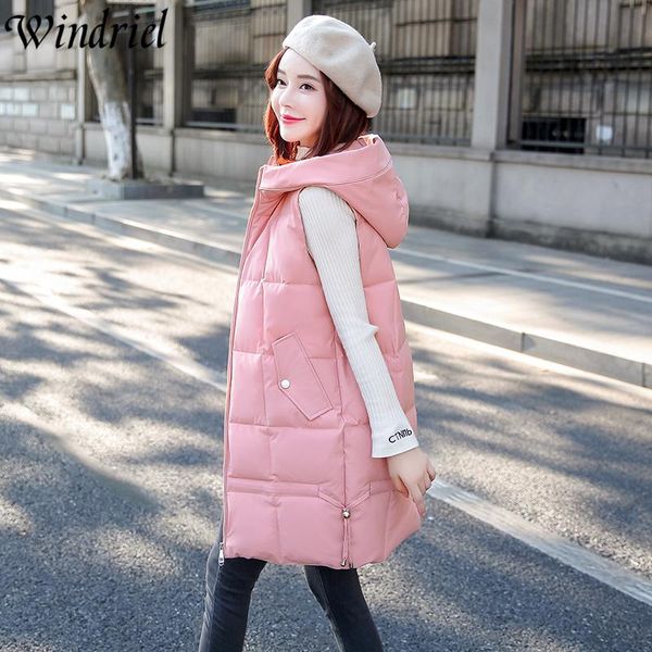 women's vests windriel 2021 sweet warm long waistcoat women hooded solid vest coat female cotton padded parka sleeveless s-3xl, Black;white
women's vests windriel 2021 sweet warm long waistcoat women hooded solid vest coat female cotton padded parka sleeveless s-3xl, Black;white