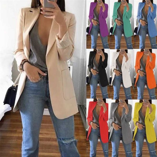 office women blazers casual long sleeve solid formal work suit fashion ladies jackets slim coat open front cardigan#f3 211006, White;black
office women blazers casual long sleeve solid formal work suit fashion ladies jackets slim coat open front cardigan#f3 211006, White;black