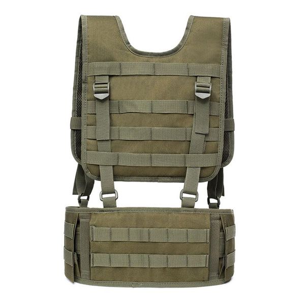 outdoor sports chest vest adjustable tactical mens molle waist belt nylon army hunting suspender military equipment support, Black;gray
outdoor sports chest vest adjustable tactical mens molle waist belt nylon army hunting suspender military equipment support, Black;gray