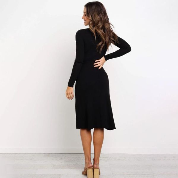 casual dresses knitted for women 2021 evening party midi women's winter vintage clothes year, Black;gray
casual dresses knitted for women 2021 evening party midi women's winter vintage clothes year, Black;gray