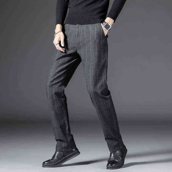 men's jeans autumn and straight winter warm fleece stripe casual large fashionable men's pants, Blue
men's jeans autumn and straight winter warm fleece stripe casual large fashionable men's pants, Blue