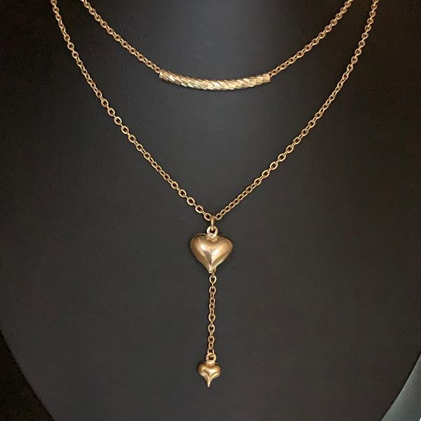 chains trendy classic heart women necklace gold color stainless steel chain for jewelry party gift, Silver
chains trendy classic heart women necklace gold color stainless steel chain for jewelry party gift, Silver