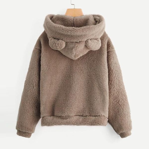 women's hoodies & sweatshirts fluffy women kawaii sweatshirt cute bear ear hooded autumn winter warm pullover long sleeve outwear fleec, Black
women's hoodies & sweatshirts fluffy women kawaii sweatshirt cute bear ear hooded autumn winter warm pullover long sleeve outwear fleec, Black