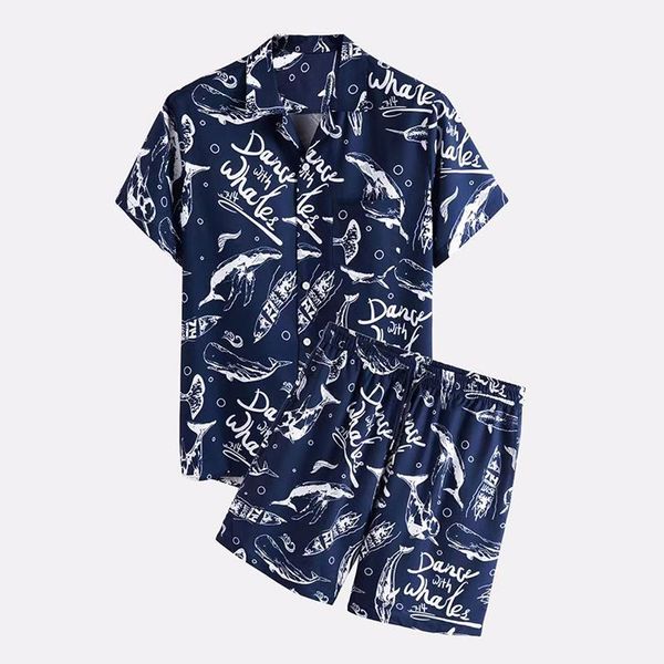 products 2021 men's casual suit fashion printed beach two-piece gym clothing, White;black
products 2021 men's casual suit fashion printed beach two-piece gym clothing, White;black