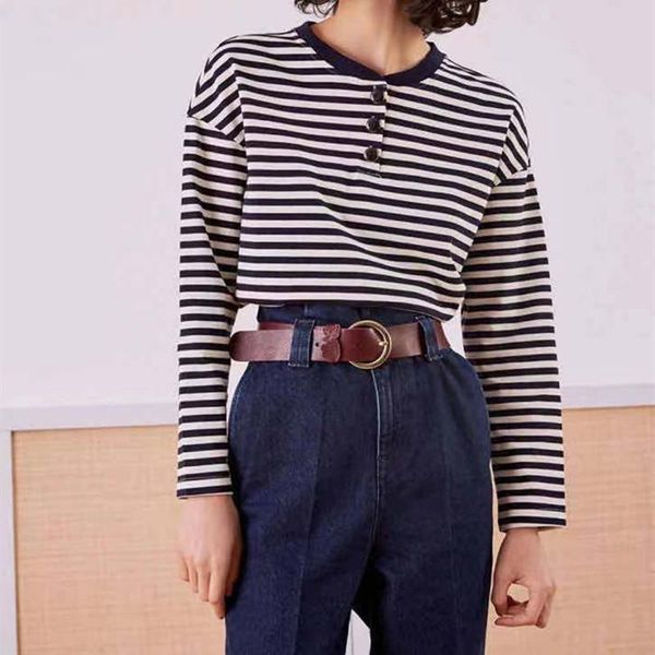 women stripes t-shirt o-neck loose casual female tee 2021 spring summer women's, White
women stripes t-shirt o-neck loose casual female tee 2021 spring summer women's, White