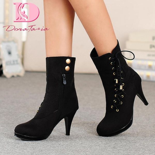 boots doratasia plus size 31-48 brand ladies high heels ankle fashion platform women elegant party ol shoes woman, Black
boots doratasia plus size 31-48 brand ladies high heels ankle fashion platform women elegant party ol shoes woman, Black