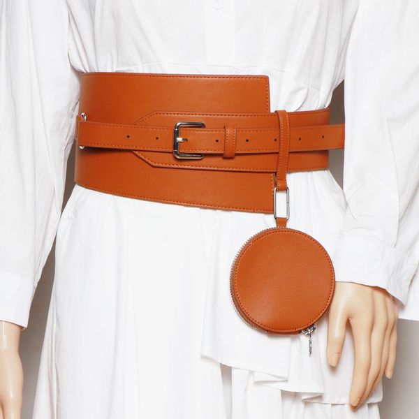 belts 2021 fashion versatile simple ultra wide waistband with shirt dress belt detachable round bag, Black;brown
belts 2021 fashion versatile simple ultra wide waistband with shirt dress belt detachable round bag, Black;brown