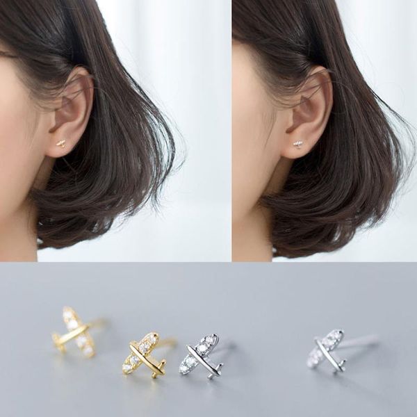 other la monada silver earrings stud minimalist cute aircraft 925 sterling fashion fine jewelry, Golden;silver
other la monada silver earrings stud minimalist cute aircraft 925 sterling fashion fine jewelry, Golden;silver