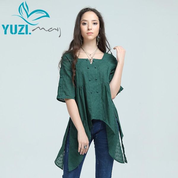 women's blouses & shirts shirt women 2021 yuzi.may boho cotton polyester blouse square collar flower embroidery asymmetrical blusas fem, White
women's blouses & shirts shirt women 2021 yuzi.may boho cotton polyester blouse square collar flower embroidery asymmetrical blusas fem, White