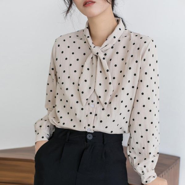 bowtie polka dot loose womens blouses casual plus size polyester lantern sleeve office work wear white
bowtie polka dot loose womens blouses casual plus size polyester lantern sleeve office work wear white