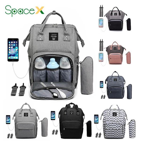 multifunction usb charging interface mummy bag large capacity diaper waterproof baby care bags travel backpack
multifunction usb charging interface mummy bag large capacity diaper waterproof baby care bags travel backpack
