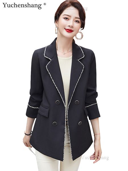 women's suits & blazers black double breasted loose women girl fashion blazer casual female solid outwear winter fall jacket co, White;black
women's suits & blazers black double breasted loose women girl fashion blazer casual female solid outwear winter fall jacket co, White;black