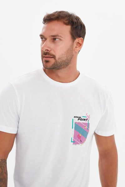 men's t-shirts trendyol men 's regular fit short-sleeve t-shirt tmnss21ts3289, White;black
men's t-shirts trendyol men 's regular fit short-sleeve t-shirt tmnss21ts3289, White;black