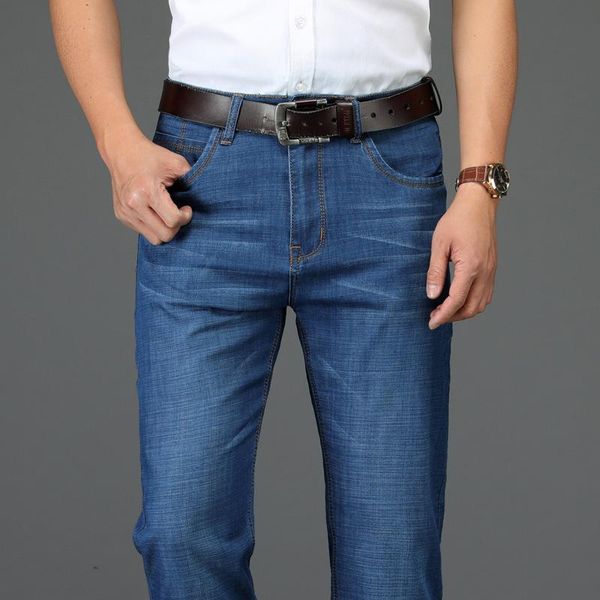 men's jeans brand men cotton trousers mid straight regular full length large big size 29-42 pants, Blue
men's jeans brand men cotton trousers mid straight regular full length large big size 29-42 pants, Blue
