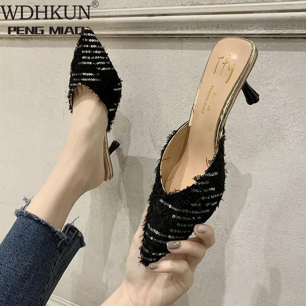 mid-heel baotou slippers 2021 spring and summer small heels all-match stiletto high shallow mouth women half, Black
mid-heel baotou slippers 2021 spring and summer small heels all-match stiletto high shallow mouth women half, Black