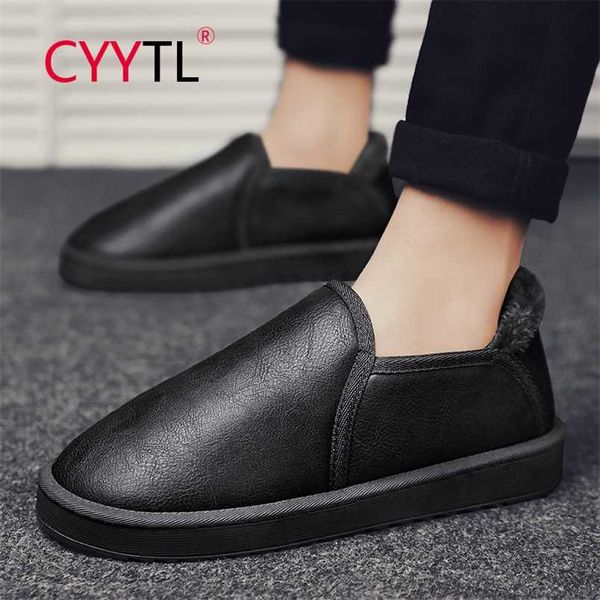 cyytl fashion men's winter snow boots keep warm fur lined shoes ankle leather waterproof slip on outdoor walking casual booties 211106, Black
cyytl fashion men's winter snow boots keep warm fur lined shoes ankle leather waterproof slip on outdoor walking casual booties 211106, Black