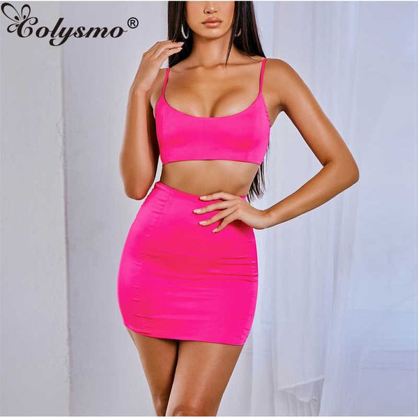 colysmo double layers 2 piece set women party club wear camisole mini skirt matching sets casual two outfits 210527, White
colysmo double layers 2 piece set women party club wear camisole mini skirt matching sets casual two outfits 210527, White