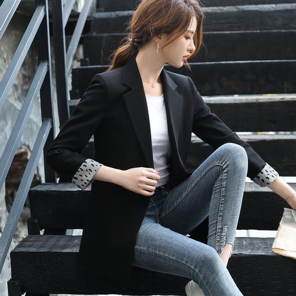 suit suit female fashion blazer 2021 temper sleeve full casual black apricot white jacket, White;black
suit suit female fashion blazer 2021 temper sleeve full casual black apricot white jacket, White;black
