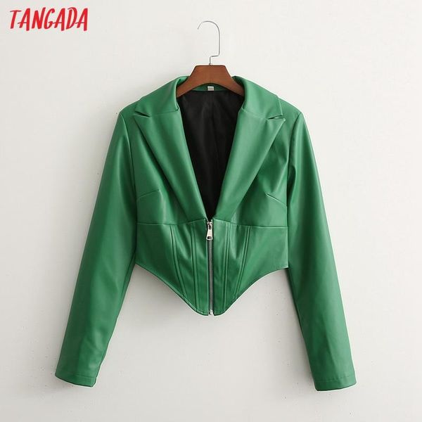 women's suits & blazers tangada women solid green crop blazer coat vintage notched collar pocket 2021 fashion female casual chic 1d129, White;black
women's suits & blazers tangada women solid green crop blazer coat vintage notched collar pocket 2021 fashion female casual chic 1d129, White;black