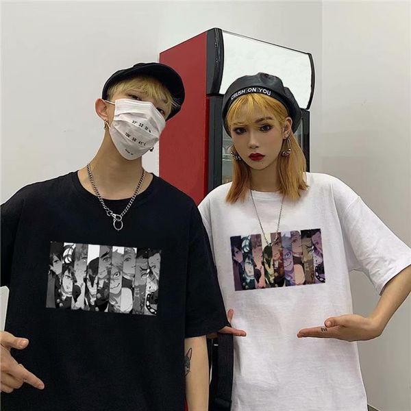 chic anime kimetsu no men t shirts yaiba pillars cartoon print male hip hop oversize harajuku demon slayer unisex, White;black
chic anime kimetsu no men t shirts yaiba pillars cartoon print male hip hop oversize harajuku demon slayer unisex, White;black