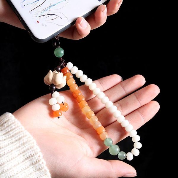 cell phone straps & charms short mobile case pendant chinese style golden silk jade lotus rope wrist lanyard female bodhi chain
cell phone straps & charms short mobile case pendant chinese style golden silk jade lotus rope wrist lanyard female bodhi chain