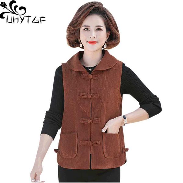 women's vests uhytgf 2021 spring autumn for women vintage buttons corduroy 5xl plus size waistcoat jacket elegant mother coats 1382, Black;white
women's vests uhytgf 2021 spring autumn for women vintage buttons corduroy 5xl plus size waistcoat jacket elegant mother coats 1382, Black;white