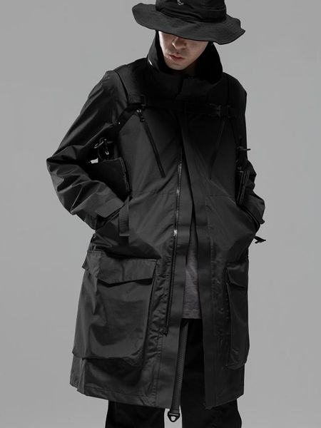 men's jackets catsstac detachable long jacket windbreaker with multiple pockets waterproof techwear darkwear streetwear outdoor, Black;brown
men's jackets catsstac detachable long jacket windbreaker with multiple pockets waterproof techwear darkwear streetwear outdoor, Black;brown