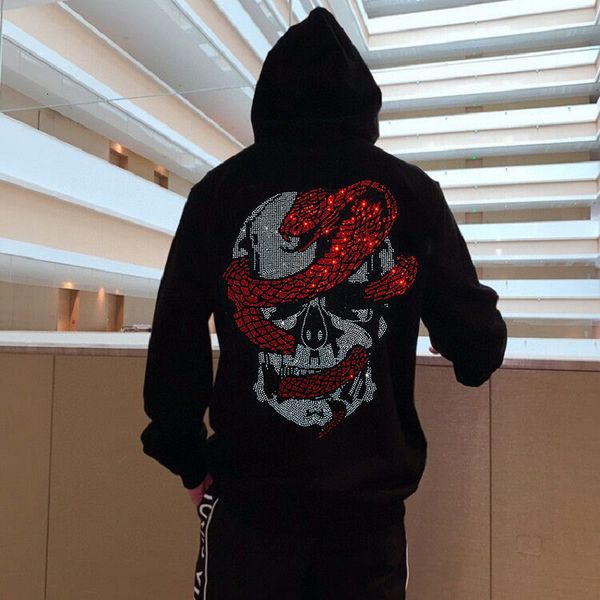 men's hoodies & sweatshirts winter bright black and white sweater snake mixed diamond skull handcrafted manly sweatshirt fit with hood
men's hoodies & sweatshirts winter bright black and white sweater snake mixed diamond skull handcrafted manly sweatshirt fit with hood