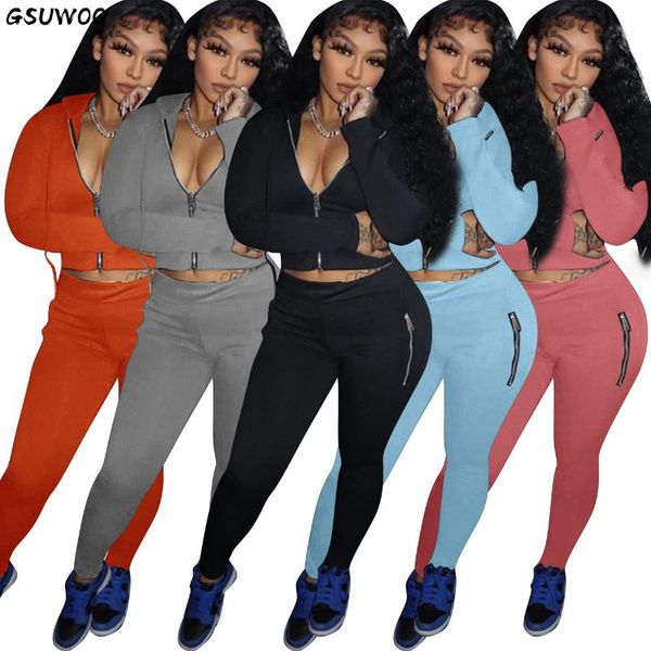 women's two piece pants gsuwoo women tracksuit fitness autumn set casual long sleeve crop hooded jacket sweatpants with pocket outfit, White
women's two piece pants gsuwoo women tracksuit fitness autumn set casual long sleeve crop hooded jacket sweatpants with pocket outfit, White