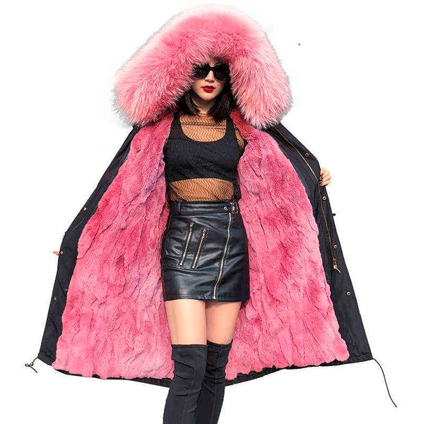 real fur coat winter jacket women long parka waterproof big natural raccoon fur collar hood thick warm real rabbit liner sleever c0929, Black
real fur coat winter jacket women long parka waterproof big natural raccoon fur collar hood thick warm real rabbit liner sleever c0929, Black