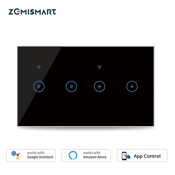 smart home control zemismart wifi switch 4 gangs tuya life wall light switches alexa google enable
smart home control zemismart wifi switch 4 gangs tuya life wall light switches alexa google enable