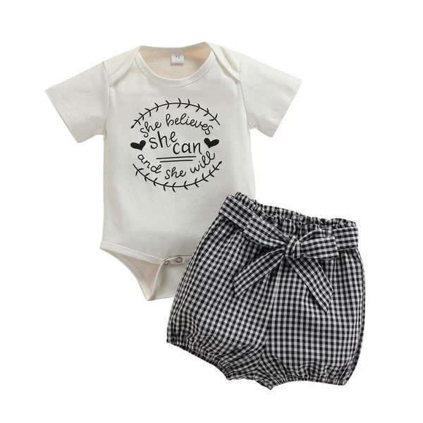 clothing sets multitrust baby girls 2pcs summer outfits short sleeve letter print bodysuit + plaid shorts set 6-24m, White
clothing sets multitrust baby girls 2pcs summer outfits short sleeve letter print bodysuit + plaid shorts set 6-24m, White
