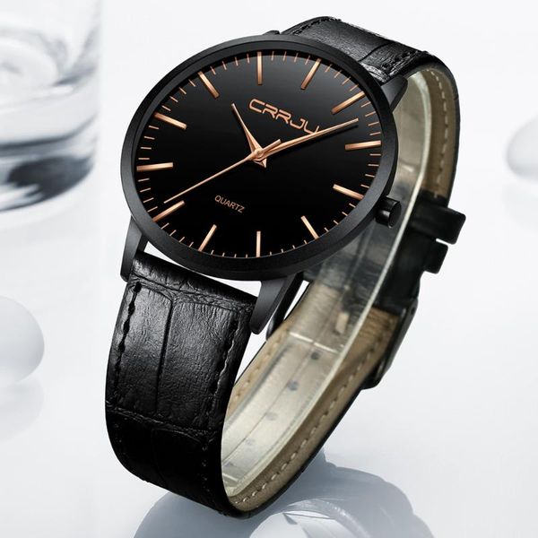 wristwatches crrju mens watches fashion waterproof men sport quartz wristwatch male slim leather strap gift clock reloj hombre, Slivery;brown
wristwatches crrju mens watches fashion waterproof men sport quartz wristwatch male slim leather strap gift clock reloj hombre, Slivery;brown