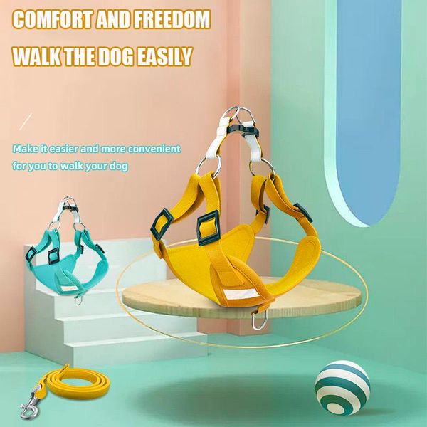 dog collars & leashes pet chest harness reflective leash vest type back suit suede breathable
dog collars & leashes pet chest harness reflective leash vest type back suit suede breathable