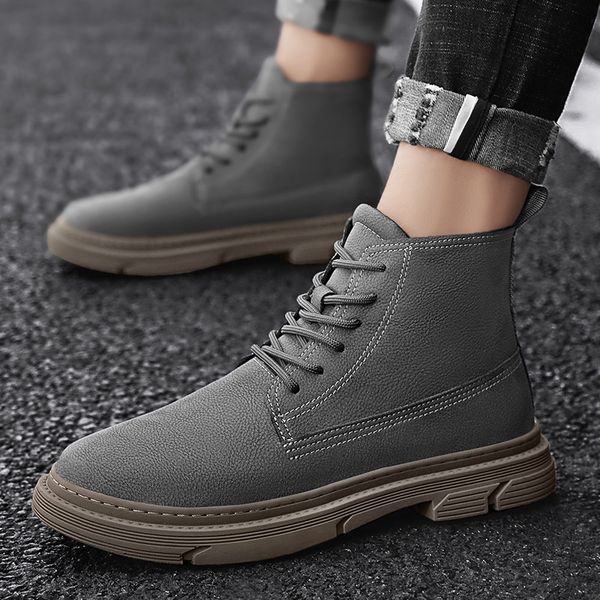 martin shoes spring new men's trend versatile high helper work youth leisure fashion motorcycle boots, Black
martin shoes spring new men's trend versatile high helper work youth leisure fashion motorcycle boots, Black