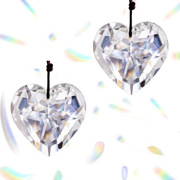 h&d 2pcs crystal heart prism suncatcher chandelier drop parts hanging pendant curtain lamp 45mm rainbow maker wedding decor garden decoratio
h&d 2pcs crystal heart prism suncatcher chandelier drop parts hanging pendant curtain lamp 45mm rainbow maker wedding decor garden decoratio