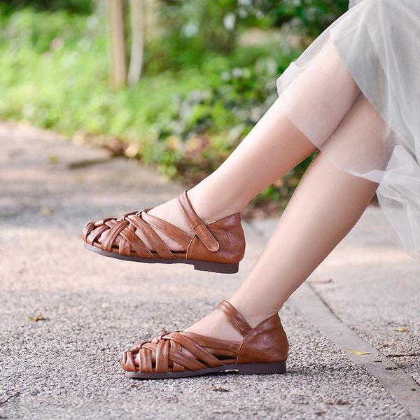 xiangban leather handmade woman shoes roman sandals flat soft bottom female gladiator, Black
xiangban leather handmade woman shoes roman sandals flat soft bottom female gladiator, Black