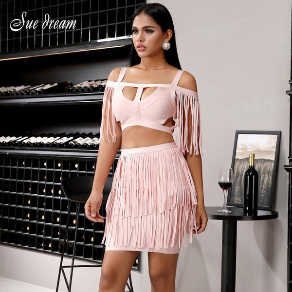 two piece dress spring 2021 women's bandage two-piece spaghetti hollow fringe & mini skirt runway club party set vestidos, White
two piece dress spring 2021 women's bandage two-piece spaghetti hollow fringe & mini skirt runway club party set vestidos, White