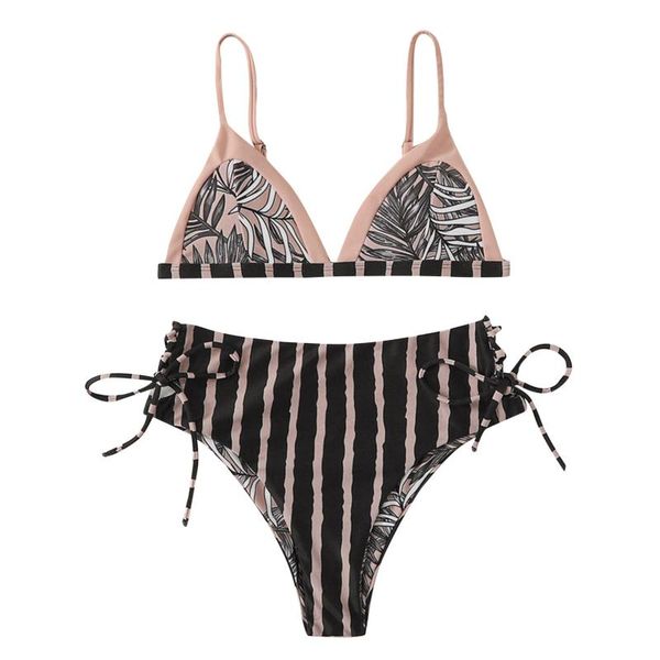 women's fashion tube split printing open back bikini swimsuit de playa traje baño swimwear, White;black
women's fashion tube split printing open back bikini swimsuit de playa traje baño swimwear, White;black