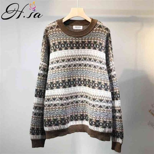 women sweater and pullovers oversized knitwear plaid vintage jumpers long sleeve streetwear sweaters pull femme 210430, Black;gray
women sweater and pullovers oversized knitwear plaid vintage jumpers long sleeve streetwear sweaters pull femme 210430, Black;gray