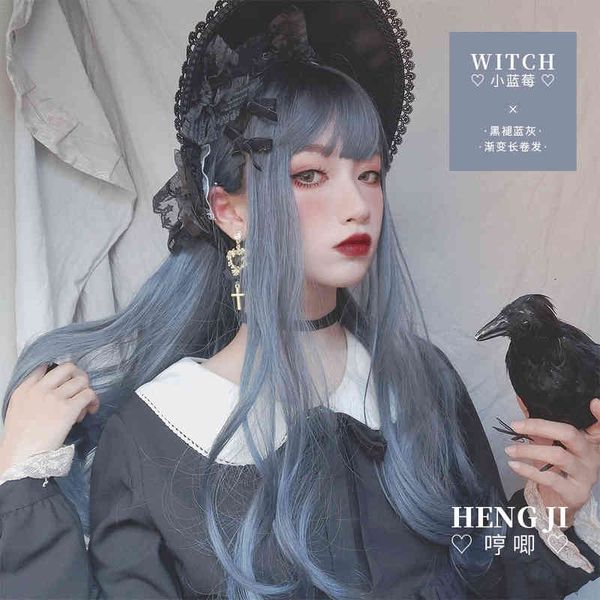 wig female lolita gradual change long curly harajuku soft girl net red false hair blueberry, Black;brown
wig female lolita gradual change long curly harajuku soft girl net red false hair blueberry, Black;brown