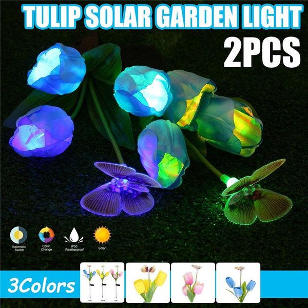 strings 1pc/2pcs romantic led tulip flower shape solar lamp waterproof garden landscape decorative night light
strings 1pc/2pcs romantic led tulip flower shape solar lamp waterproof garden landscape decorative night light