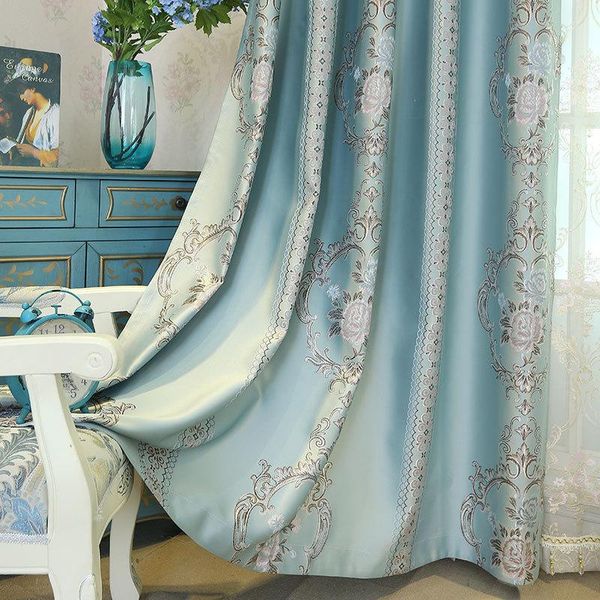 european style curtain yarn-dyed jacquard blackout curtains for living dining room bedroom & drapes
european style curtain yarn-dyed jacquard blackout curtains for living dining room bedroom & drapes