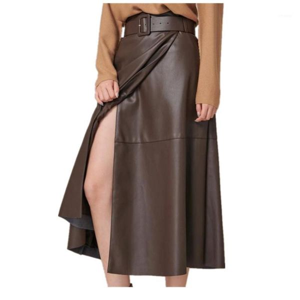 skirts arrival spring pu leather women elegant high waist midi fashion office lady split skirt ol, Black
skirts arrival spring pu leather women elegant high waist midi fashion office lady split skirt ol, Black
