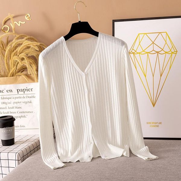 women's knits & tees 2021 spring autumn sweater cardigan women wool knitted jacket coat single breasted soft ribbed female long sleeve, White
women's knits & tees 2021 spring autumn sweater cardigan women wool knitted jacket coat single breasted soft ribbed female long sleeve, White