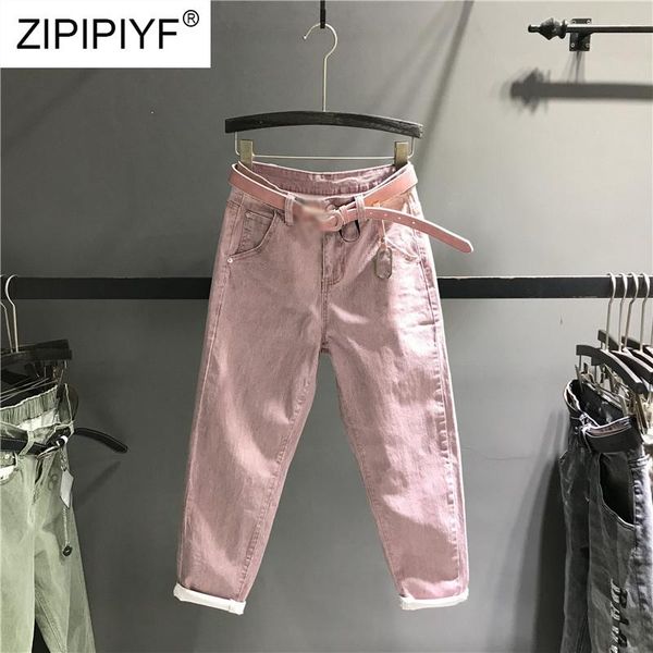 women's jeans 2021 fashion harem women high waist pants female casual washed denim elastic loose pink sashes k462, Blue
women's jeans 2021 fashion harem women high waist pants female casual washed denim elastic loose pink sashes k462, Blue