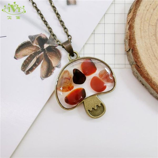 pendant necklaces handmade natural stone mushroom green star necklace for women long chain statement jewelry yoga trinket, Silver
pendant necklaces handmade natural stone mushroom green star necklace for women long chain statement jewelry yoga trinket, Silver