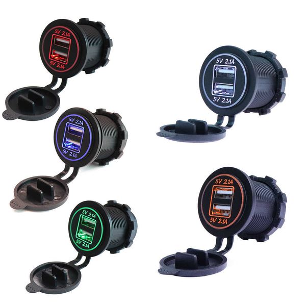 car charger 4.2a 21w quick charger motorcycle dual auto usb charger socket led display with caps for truck boat power adapter
car charger 4.2a 21w quick charger motorcycle dual auto usb charger socket led display with caps for truck boat power adapter