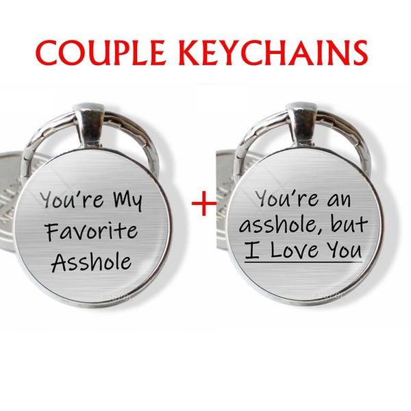 keychains funny keychain " you're my favorite asshole an asshole, but i love you couple key chain lovers valentines day gifts, Silver
keychains funny keychain " you're my favorite asshole an asshole, but i love you couple key chain lovers valentines day gifts, Silver