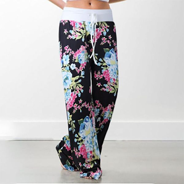 women's pants & capris fashion retro print casual wide-leg loose home camouflage printed trousers streetwear mujer, Black;white
women's pants & capris fashion retro print casual wide-leg loose home camouflage printed trousers streetwear mujer, Black;white